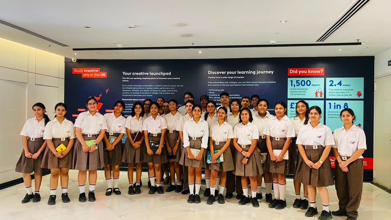 Student Visit to the British Council Art Exhibition
